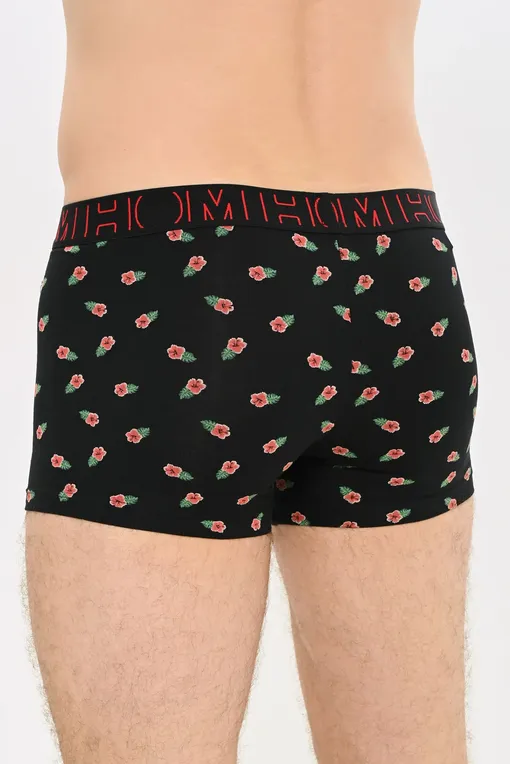 Трусы Hom 402524 t035 black/black print/red