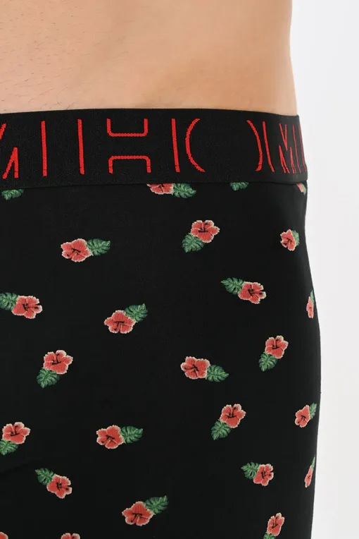 Трусы Hom 402524 t035 black/black print/red