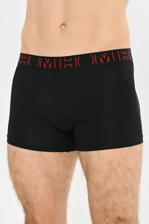 Трусы Hom 402524 t035 black/black print/red