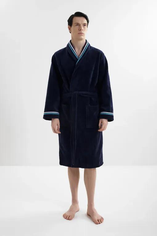 Халаты Hom 402443 00ra navy