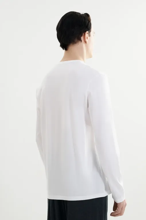 Лонгсливы Derek Rose 3184-BARN 002WHI