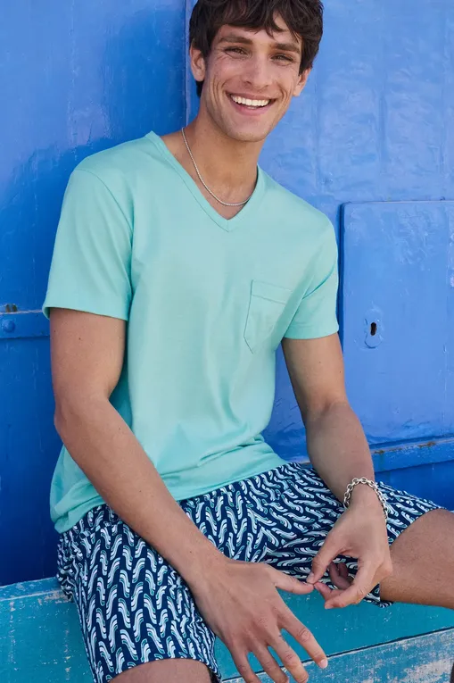 Пижамы Calida 47187 630 bleached aqua