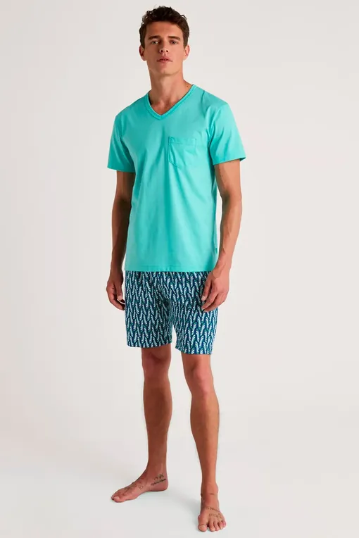 Пижамы Calida 47187 630 bleached aqua