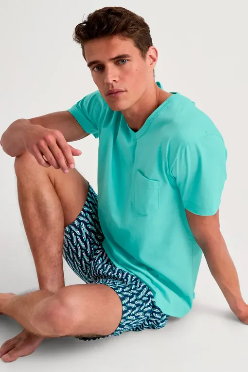 Пижамы Calida 47187 630 bleached aqua