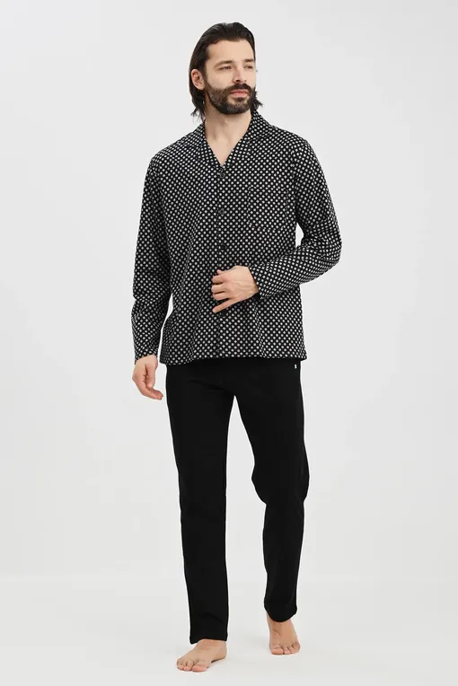 Пижамы Hom 402413 i004 black print