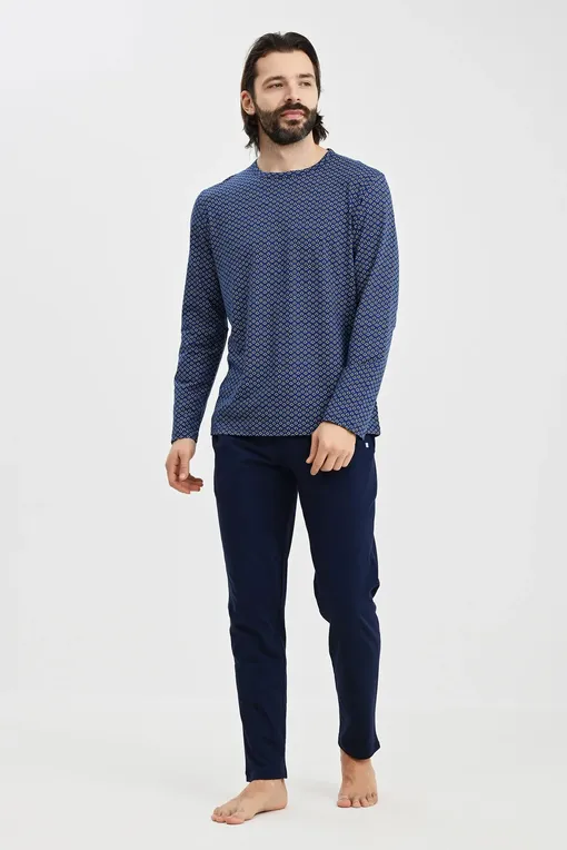 Пижамы Hom 402442 i0ra navy print