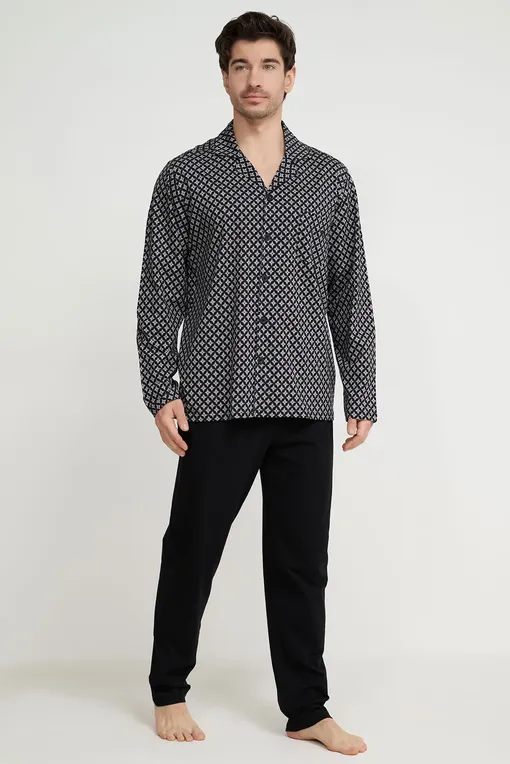 Пижамы Hom 402604 i004 black print