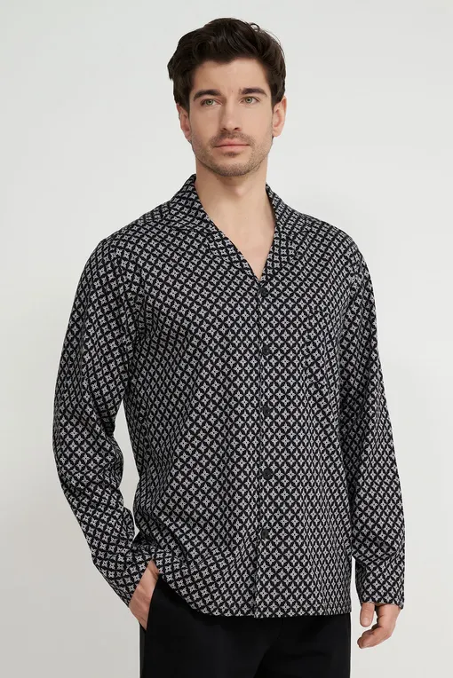 Пижамы Hom 402604 i004 black print