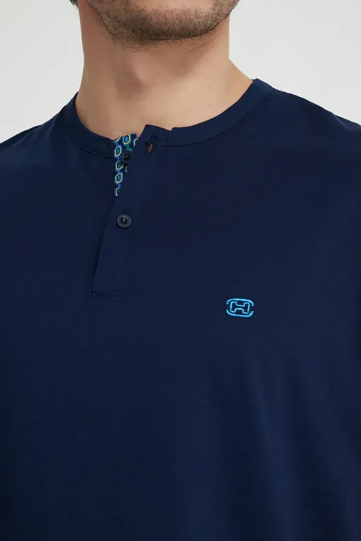 Пижамы Hom 402605 i0bi blue print