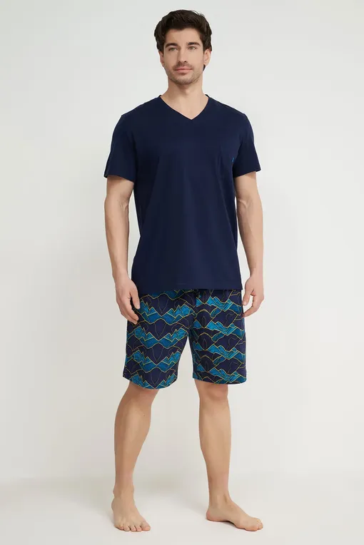 Пижамы Hom 402613 p0ra navy print