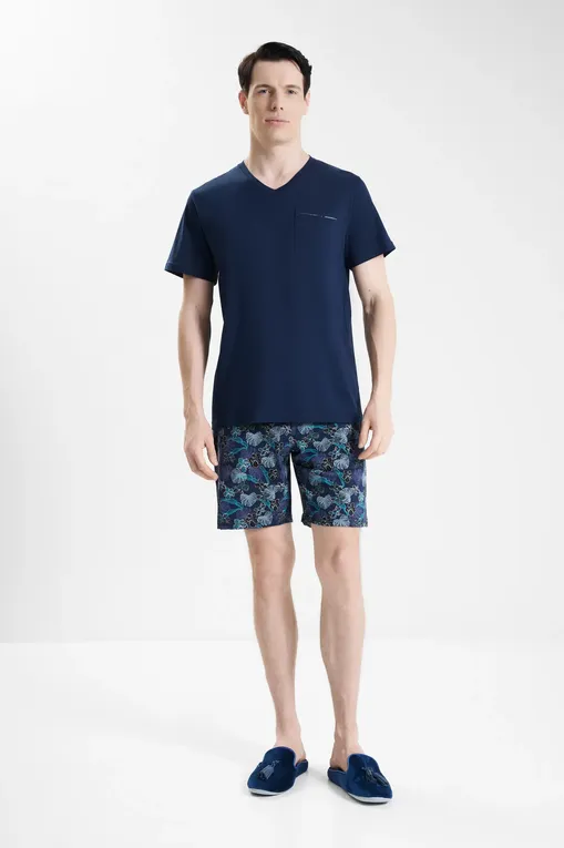 Пижамы Hom 402832 p0ra navy print