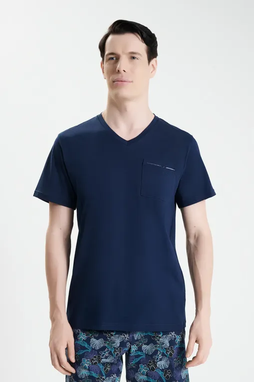 Пижамы Hom 402832 p0ra navy print