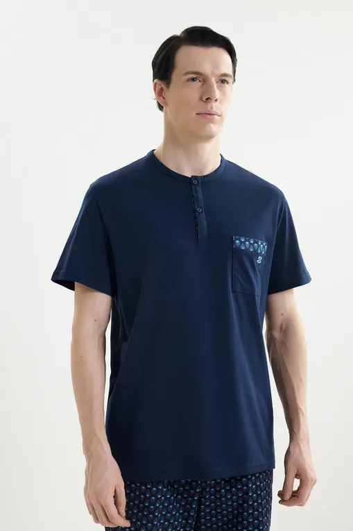 Пижамы Hom 403055 p0ra navy print