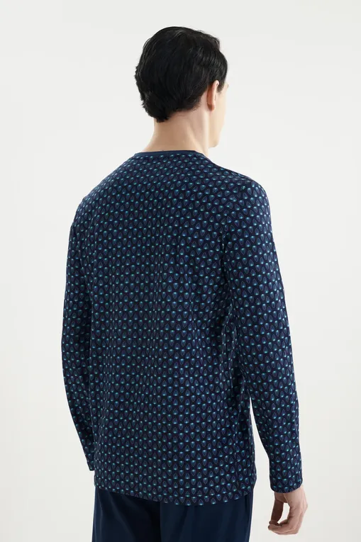 Пижамы Hom 403056 p0ra navy print