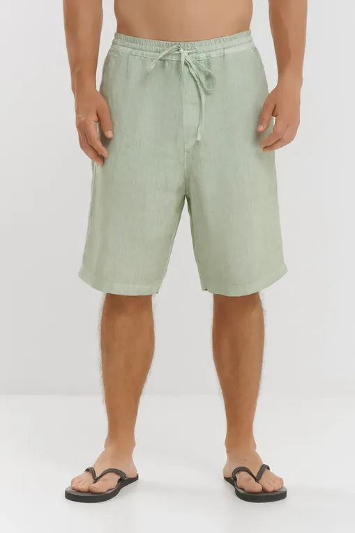 Повседневные шорты 120% Lino 32ALIM29CM-0000253-S-00 S00030 PISTACHE SOFT FADE