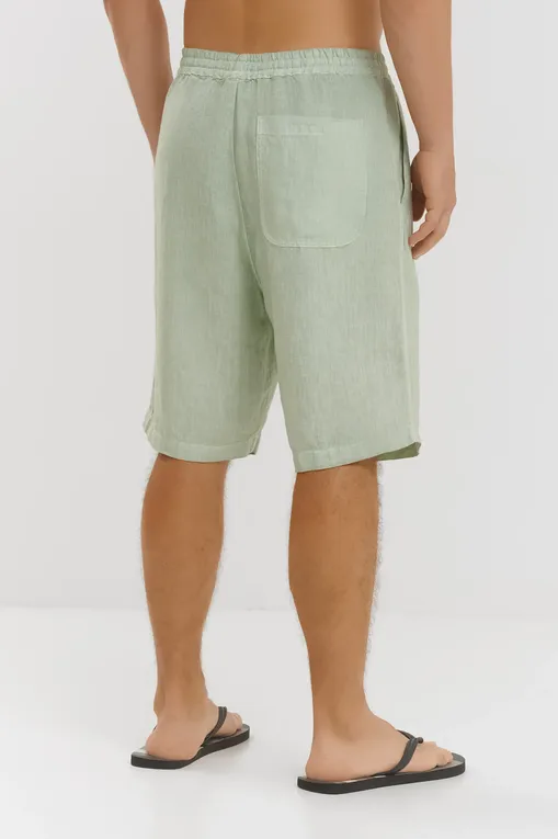 Повседневные шорты 120% Lino 32ALIM29CM-0000253-S-00 S00030 PISTACHE SOFT FADE