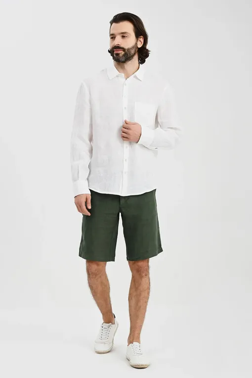 Шорты LaFabbricaDelLino ES601 330 Bosco