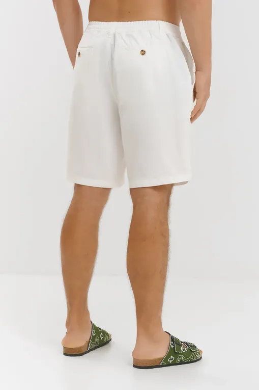 Повседневные шорты Mc2 Saint Barth ISCHIA COTTON 01H CHALK