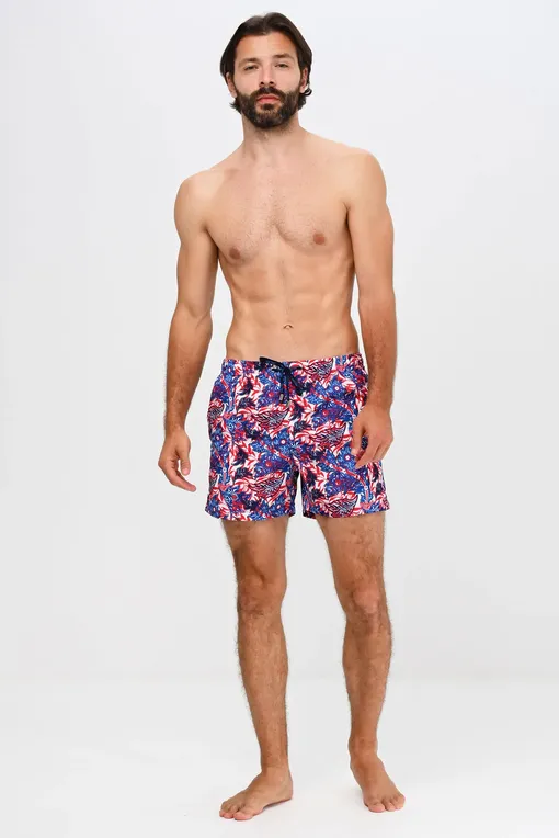 Пляжные шорты Hom 405755 p0bi blue print
