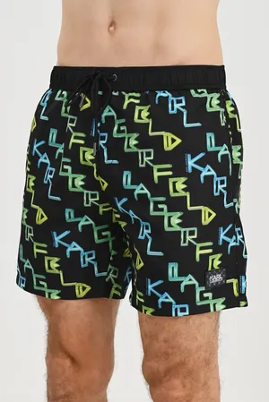 KARL LAGERFELD beachwear KL21MBM05 GREEN/YELLOW