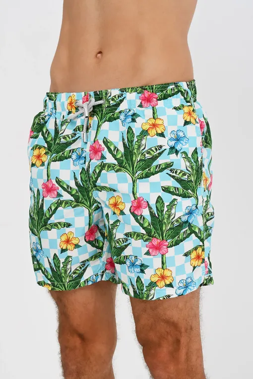 Плавки-шорты Mc2 Saint Barth GUSTAVIA CHECKY PALM 31