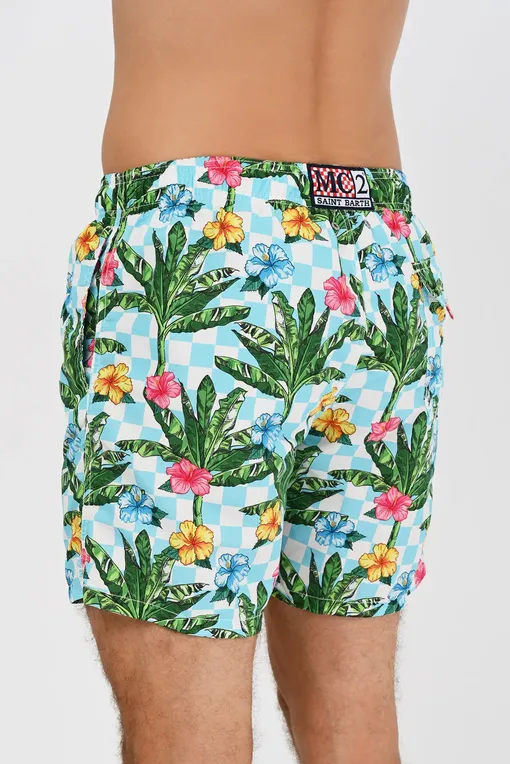 Плавки-шорты Mc2 Saint Barth GUSTAVIA CHECKY PALM 31
