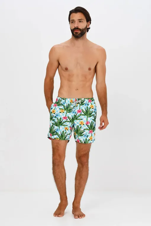 Плавки-шорты Mc2 Saint Barth GUSTAVIA CHECKY PALM 31