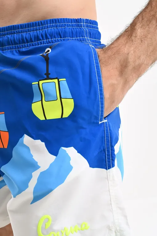 Плавки-шорты Mc2 Saint Barth GUSTAVIAPLACEDPRINT C CABLE 1701 EMB