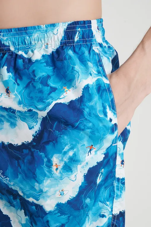 Плавки-шорты Mc2 Saint Barth LIGHTING SURFERS WAVE 32