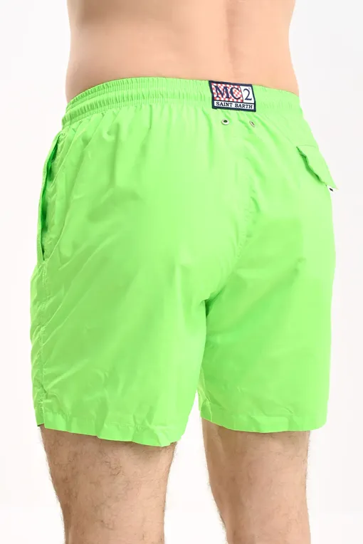 Пляжные шорты Mc2 Saint Barth LIGHTINGPANTONE 75 FLUO GREEN (00803E)
