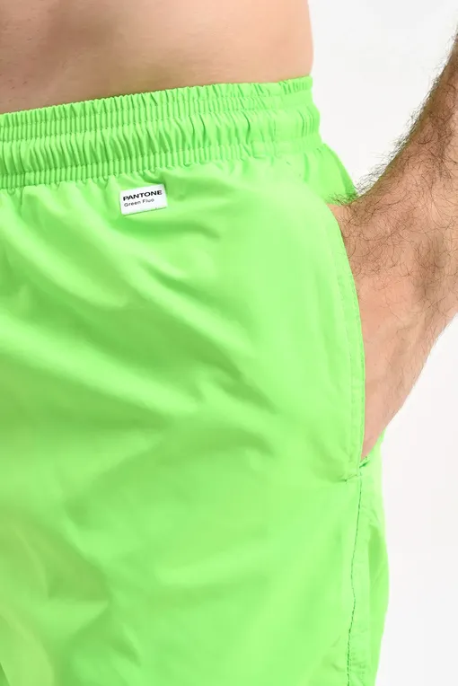 Пляжные шорты Mc2 Saint Barth LIGHTINGPANTONE 75 FLUO GREEN (00803E)