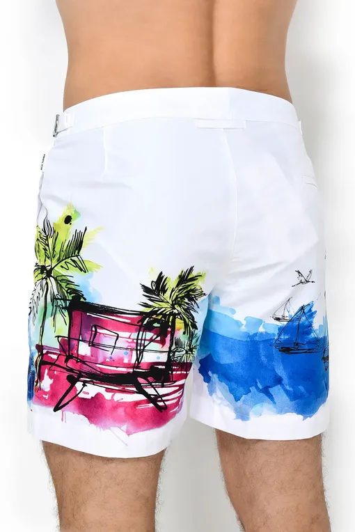Плавки-шорты ORLEBAR BROWN 272118 ILLUSTRATION SCENE
