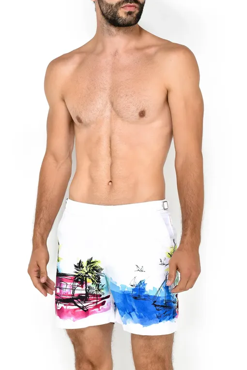 Плавки-шорты ORLEBAR BROWN 272118 ILLUSTRATION SCENE