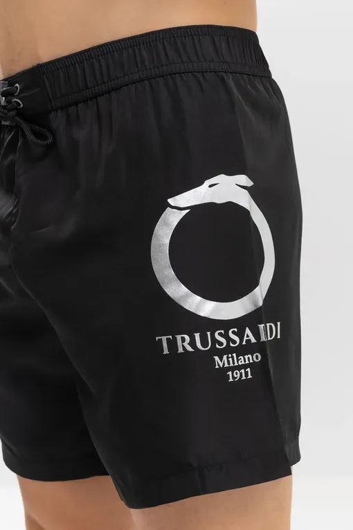 Плавки-шорты TRUSSARDI TRU2MBM05 Black-silver