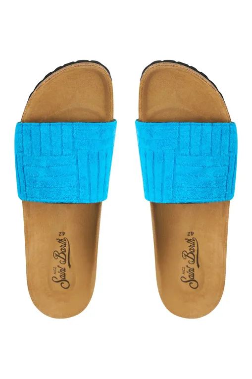 Сланцы Mc2 Saint Barth SANDALSLIDE TERRY EMBOSSED GEOM 32