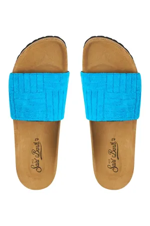 Mc2 Saint Barth SANDALSLIDE TERRY EMBOSSED GEOM 32