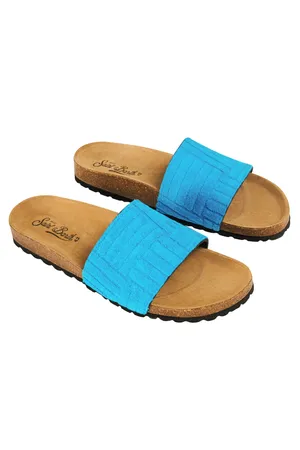 Mc2 Saint Barth SANDALSLIDE TERRY EMBOSSED GEOM 32