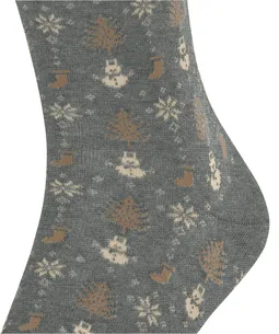 Falke 12591 3390 light greymel.