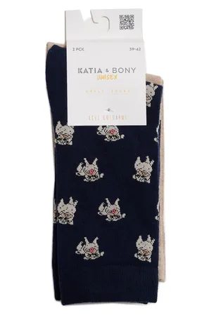 Katia&Bony 12401U2003 NAVY-BEIGE MEL.