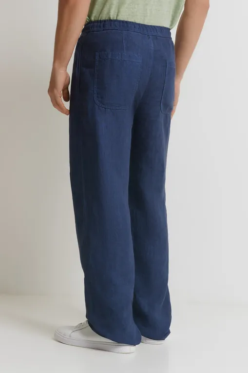 Брюки 120% Lino 32ALIM29PT-0000253-S-00 S0025F NAVY BLUE FADE