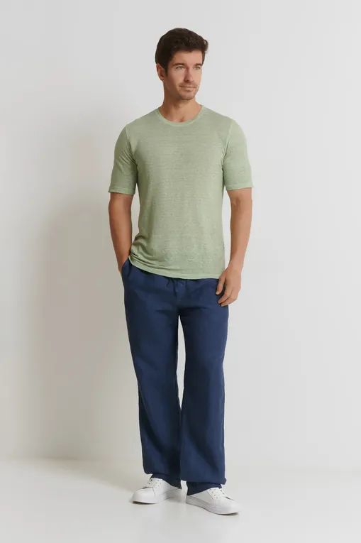 Брюки 120% Lino 32ALIM29PT-0000253-S-00 S0025F NAVY BLUE FADE