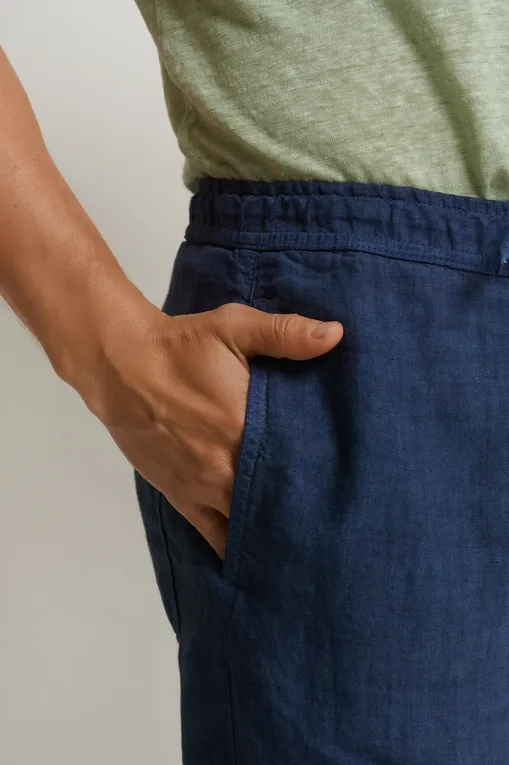 Брюки 120% Lino 32ALIM29PT-0000253-S-00 S0025F NAVY BLUE FADE