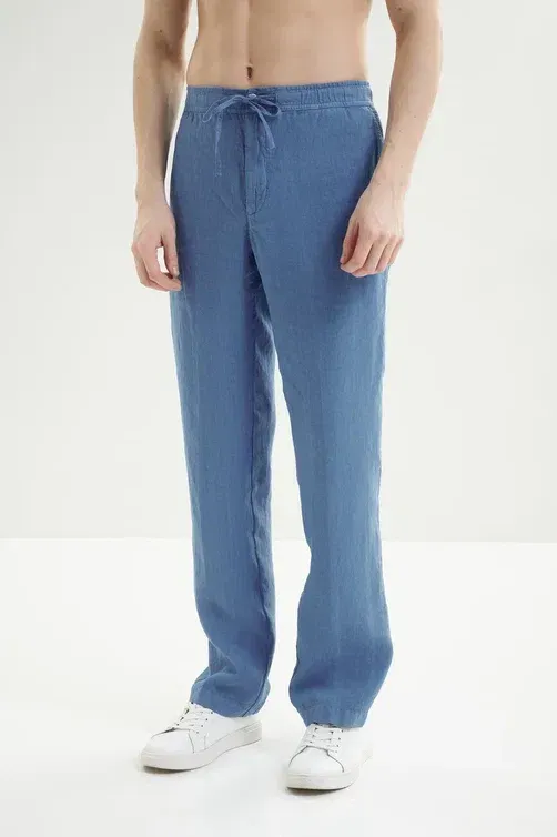 Брюки 120% Lino 33ALIM29PT-0000253-0-00 000206 DENIM