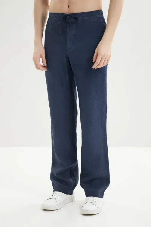 Брюки 120% Lino 33ALIM29PT-0000253-S-00 S0025F NAVY BLUE FADE