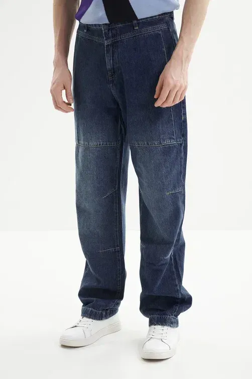 Брюки Bikkembergs BMD1471 L02 L2 BLUE DENIM