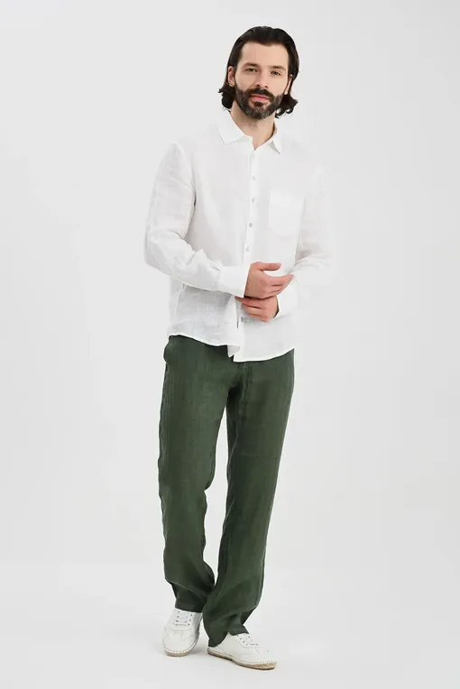 Брюки LaFabbricaDelLino ES603 330 Bosco