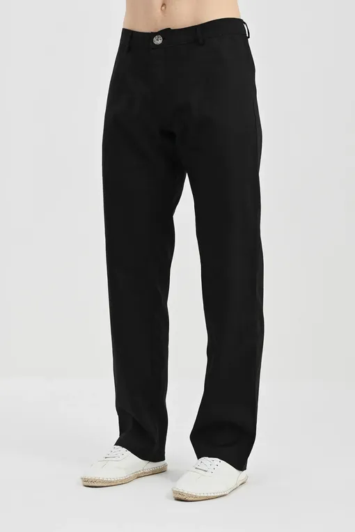 Брюки LaFabbricaDelLino ES615 08 NERO LAVAGNA