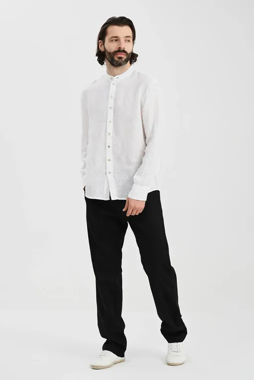 Брюки LaFabbricaDelLino ES615 08 NERO LAVAGNA