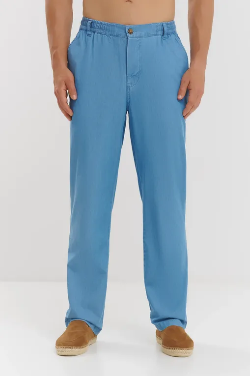 Брюки Mc2 Saint Barth CALAIS_CO CHAMBRAY DENIM DARK