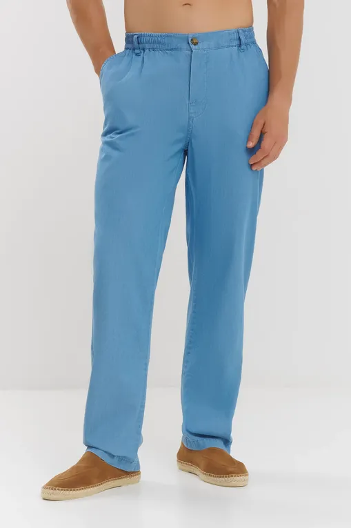 Брюки Mc2 Saint Barth CALAIS_CO CHAMBRAY DENIM DARK